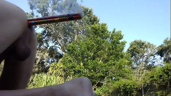 Frisk Happy 4th of July Roman Candle Anal Launcher mit rør