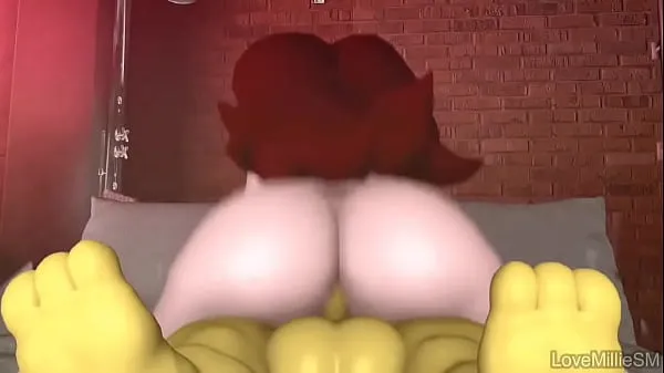 Frisk Girlfriend getting fucked by a big yellow cock mit rør