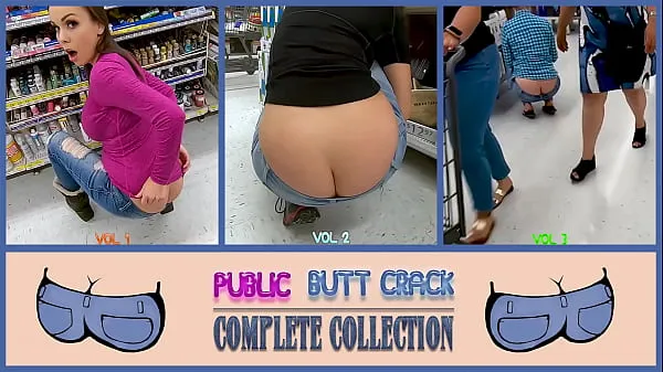Fresh PUBLIC BUTT CRACK - COMPLETE COLLECTION - PREVIEW - ImMeganLive my Tube