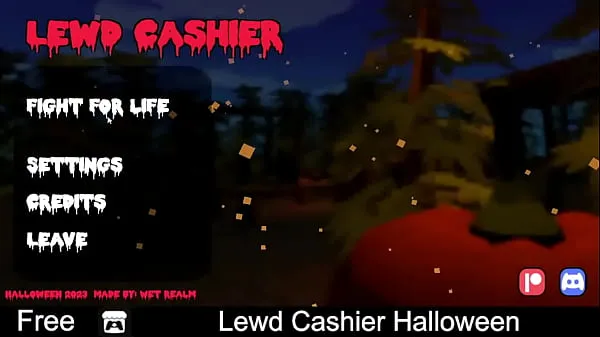 Fresco Lewd Cashier Halloween (free game itchio) Visual Novel meu tubo