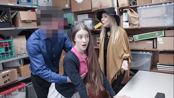 Sveže Teen and Her Granny Fucked by Perv Mall Officer for Stealing from Mall Premises - Fuckthief moji cevi