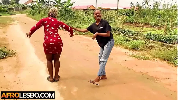 Frisk Amateur busty African lesbians Fresh and Trisha dance ending in hot sex min Tube