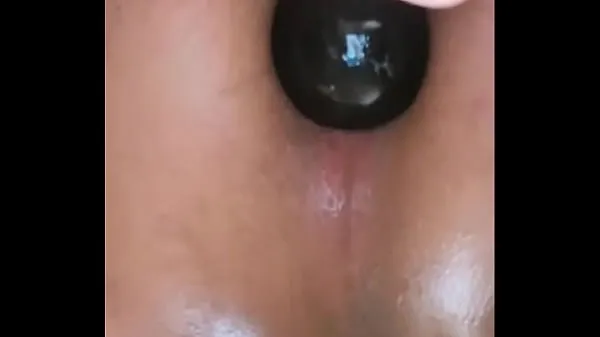 Fresh ButtPlug Insertion and gape Closeup my Tube